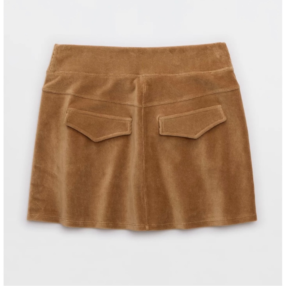 NWT OFFLINE By Aerie Corduroy Mini Skirt Brown Skirt XL - Picture 4 of 5